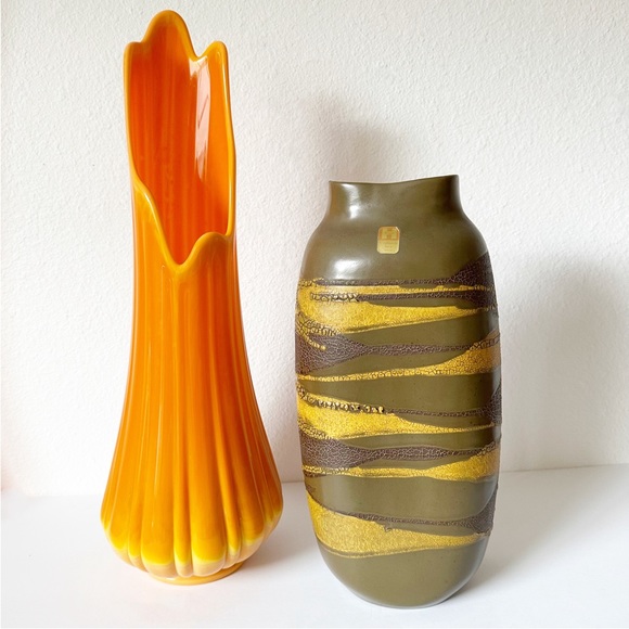 SOLD Ⓜ️ | Vintage 1970’s MCM Royal Haeger Free Form Earth Wrap Pottery Vase - Picture 6 of 14